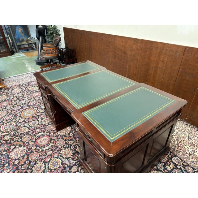English Chesterfield Desk in Teak For Sale - Image 16 of 18