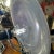 Italian Red Hand Blown Convex Disk Tabletop Lamp Style of Murano For Sale - Image 9 of 11
