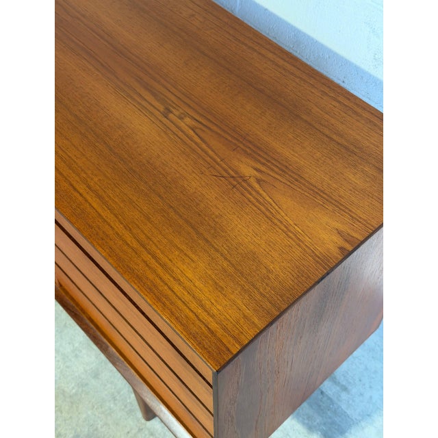 Teak Sideboard Credenza With Tapered Legs Crafted in Norway Mid-Century Modern 1960s For Sale - Image 10 of 10