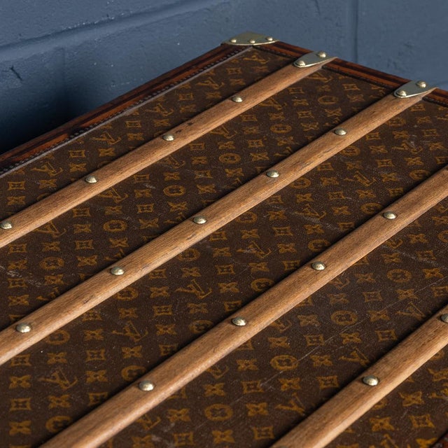 20th Century Malle Haute Trunk in Monogram Canvas from Louis Vuitton, France, 1910 For Sale - Image 6 of 18