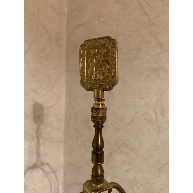 Chinoiserie 1960s Chinoiserie Hand Painted Porcelain Lamp For Sale - Image 3 of 13