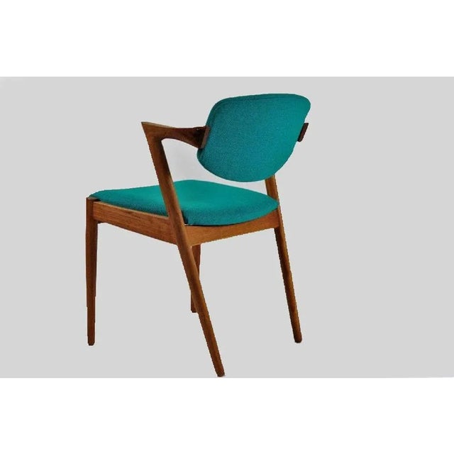 Teak Dining Chairs by Kai Kristiansen for Andersen Møbelfabrik, Restored with Customizable Reupholstery, 1960s, Set of 12 For Sale - Image 4 of 6