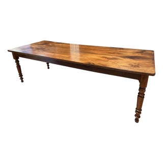 Large French Table in Walnut For Sale