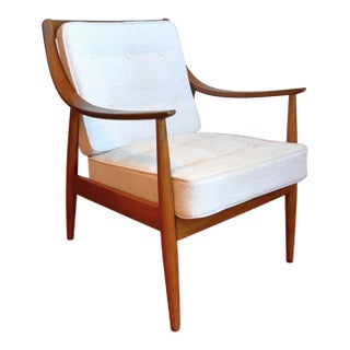 Fd144 Easy Chair by Peter Hvidt & Orla Mølgaard-Nielsen, Denmark, 1953 For Sale