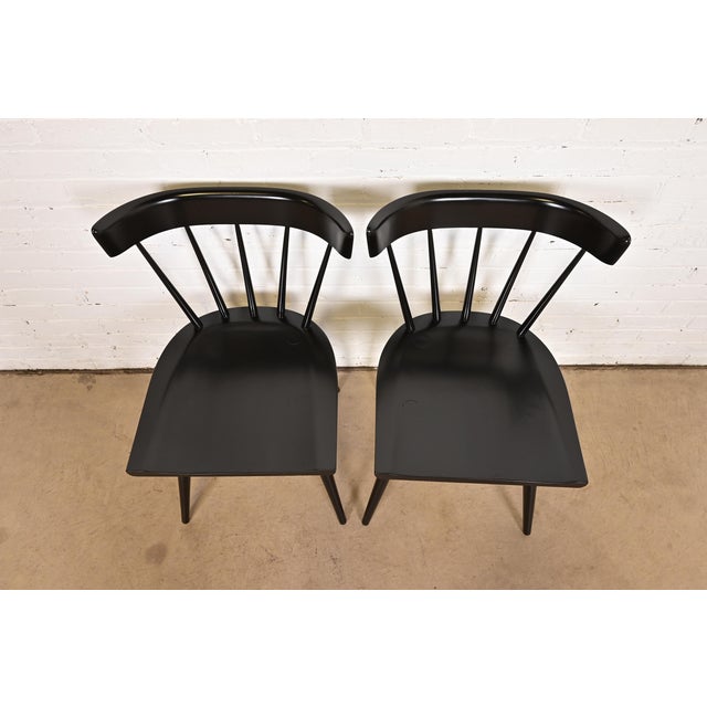 1950s Paul McCobb Planner Group Mid-Century Modern Spindle Back Dining Chairs, Pair For Sale - Image 5 of 13