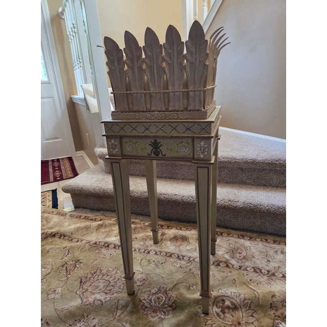 Chinoiserie Toleware Planter For Sale - Image 4 of 9