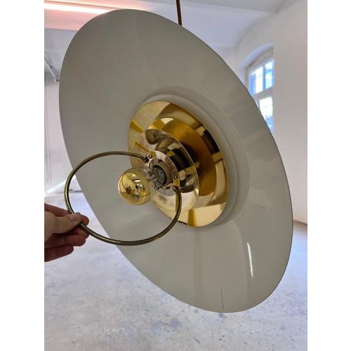 Danish Anthracite Mirrored Hanging Lamp For Sale - Image 9 of 11