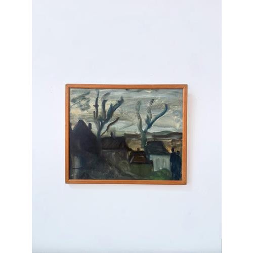 French Artist, Expressionist Landscape, Oil on Canvas, Framed For Sale - Image 7 of 7