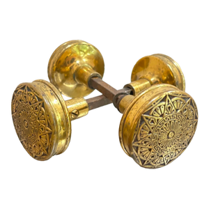 p.f. Corbin Cast Brass Art Deco Door Knobs
