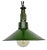 Industrial Green Enamel Military Pendant Lamp with Cast Aluminium Top, 1960s For Sale
