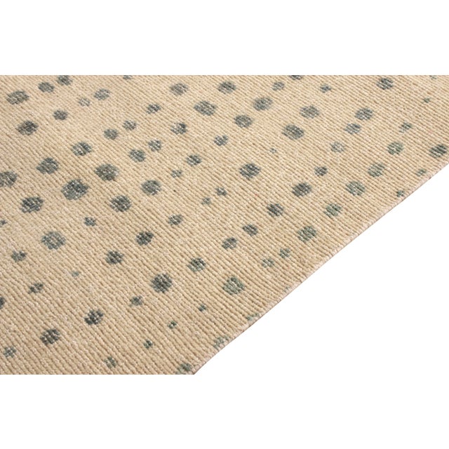 Rug & Kilim’s Oversized Spotted Circles Rug in Cream and Blue, 12x14 For Sale In New York - Image 6 of 7