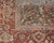 Persian Antique Serapi Rug With All-Over Geometric Design in Gray-Blue and Red For Sale - Image 10 of 14