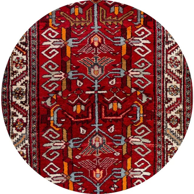 Vintage Persian Rug with a floral design.