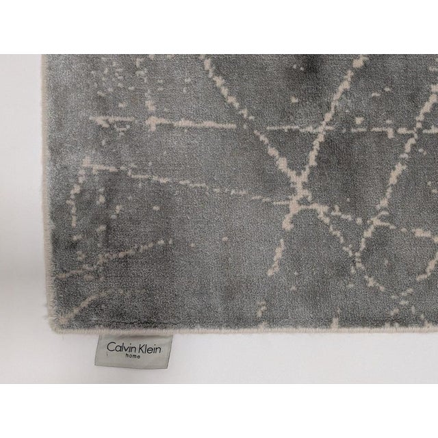 Gold Calvin Klein Maya Etched Light Mercury Rug For Sale - Image 8 of 9