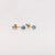 Aquamarine Martini Solitaire Stud Earrings in Solid 14k Gold Round - 2 Pieces For Sale - Image 4 of 7