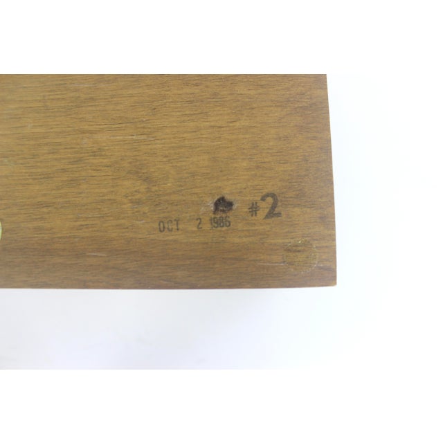 Vintage Oak Wood Jewllery Box Trinket Lidded Box Mens Jewellery Box, Gift Storage Wood Grain Masculine For Sale - Image 10 of 12