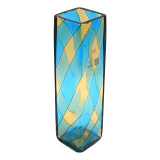 Tall Murano Glass Vase by Lico Zanetti, 1970s For Sale