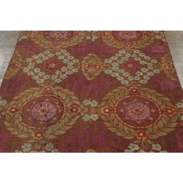 1950s Vintage Art Deco Wool Runner by Rug & Kilim, France, 1950–1959 For Sale - Image 5 of 9
