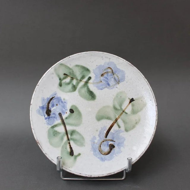 French Vintage Ceramic Plates by Albert Thiry, 1960s, Set of 6 For Sale - Image 4 of 8
