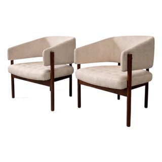 Pair of “Senior” Armchairs in Rosewood, Jorge Zalszupin, 1960s For Sale