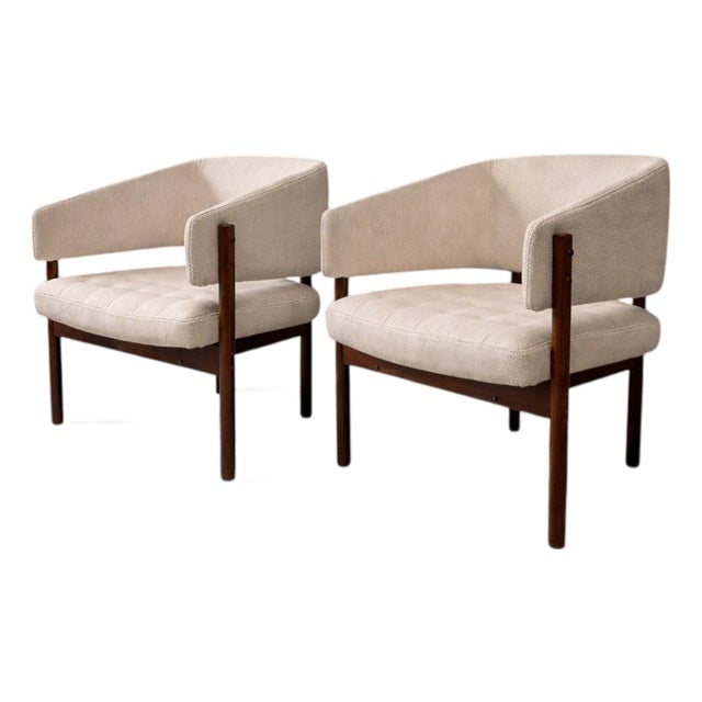 Pair of “Senior” Armchairs in Rosewood, Jorge Zalszupin, 1960s For Sale