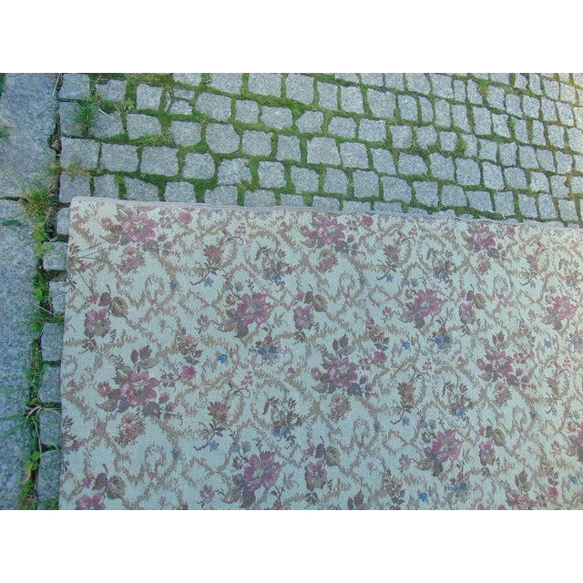 Vintage Art Deco Kilim Tablecloth For Sale - Image 4 of 10