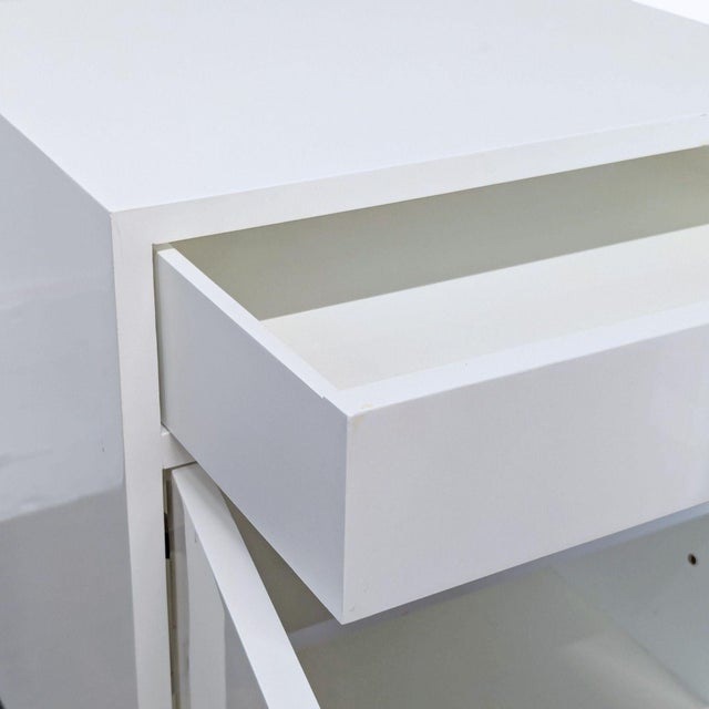 Nightstand With One Drawer and Cabinet For Sale - Image 10 of 11