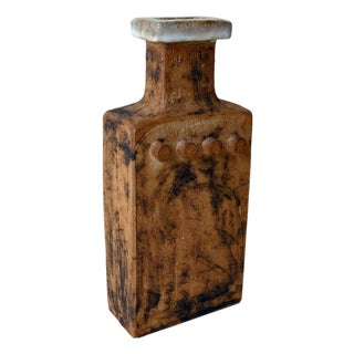 Scandinavian Modern Stoneware Vase by Curt Addin, 1970s For Sale