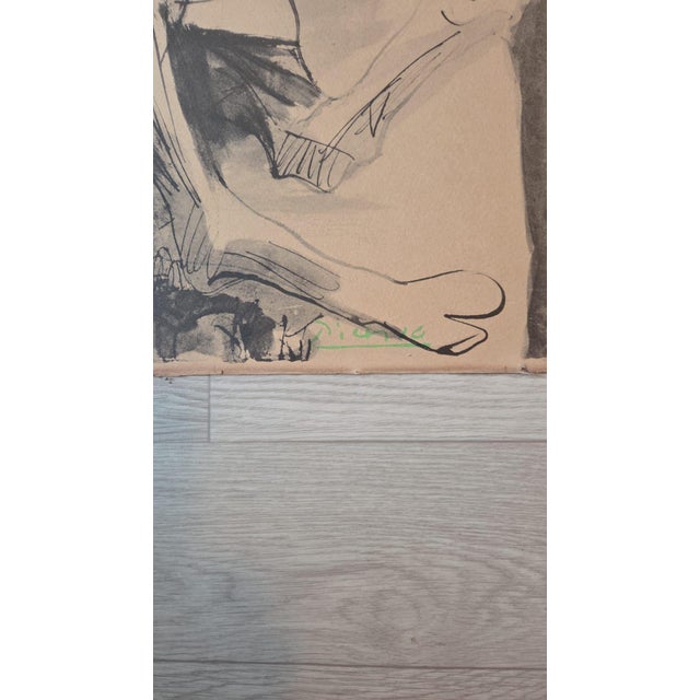 Pablo Picasso, The Man with a Sheep, Lithograph, 1943, in Good conditions. Designed 1920 to 1949 I have official proof of...