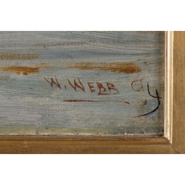 Early 20th Century William Webb, British Fishing Harbour Marine, 1900, Oil Painting For Sale - Image 5 of 7