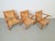 Modernist Brutalist Wooden Armchairs in Rush, 1940s, Set of 3 For Sale - Image 10 of 18