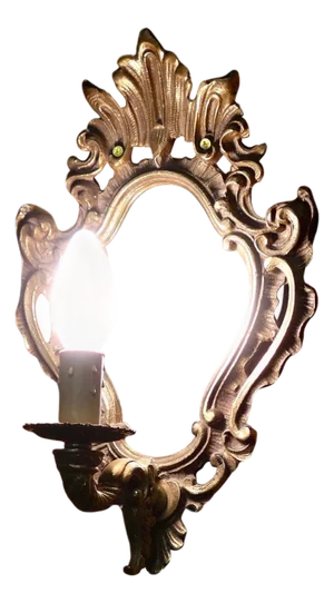 Rococo Ladies Wall Mirror, 1920