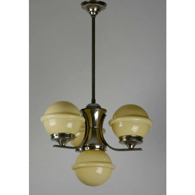 Art Deco Chandelier, 1930s For Sale - Image 4 of 4