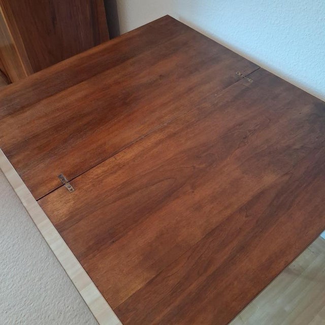 Antique Louis XV Style Walnut Fold-Out Gaming Table, 1900-1930 For Sale - Image 16 of 17