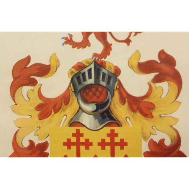 Mid 20th Century Sandys Armorial Coat-of-Arms For Sale - Image 4 of 4