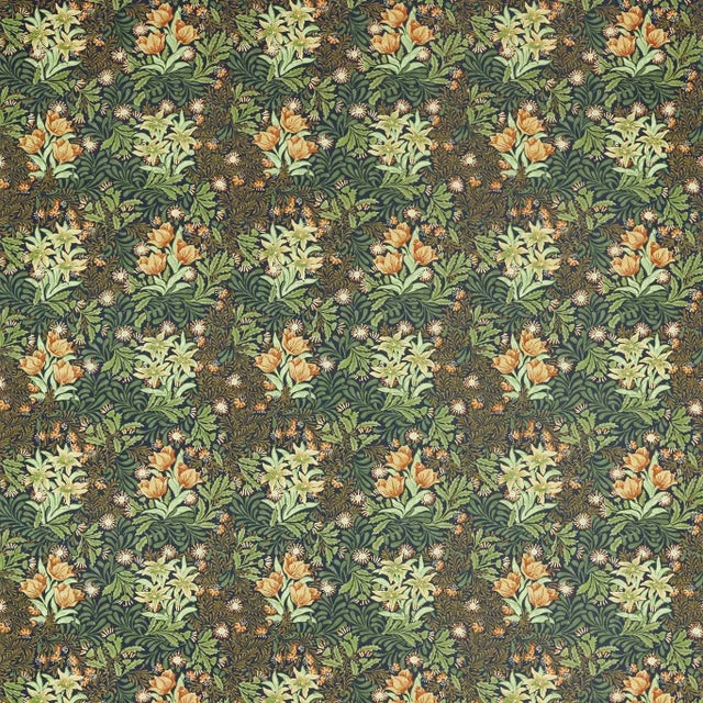 Morris & Co Bower Fabric in Indigo - a Sample For Sale