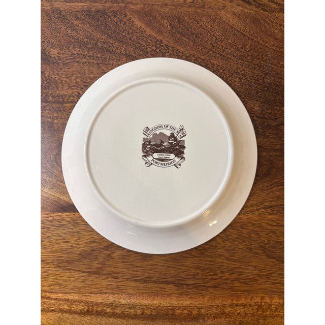 Vintage Portmeirion Kingdom of the Sea Shellfish Plates - Set of 4 For Sale - Image 10 of 10