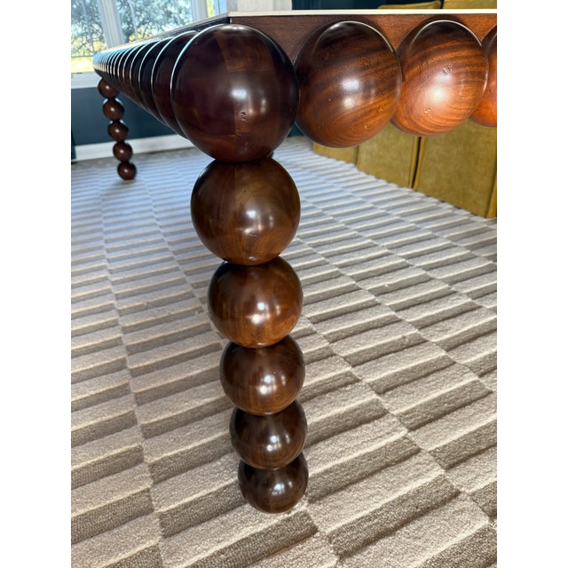 Jonathan Charles Mahogany Orb Dining Table For Sale In Indianapolis - Image 6 of 11