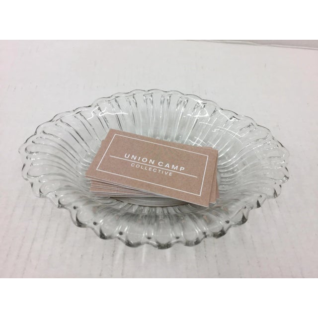 Pretty Vintage Cut Glass Dish. Perfect catch all Bowl for keys or jewelry. Also great when used as a soap dish or business...