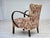 Wood Art Deco Danish Armchair in Furniture Velour and Beech Wood, 1950s For Sale - Image 7 of 18