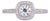18k White Gold Diamond Engagement Ring, Size 7 For Sale
