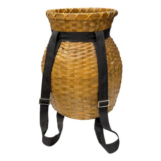 Vintage Adirondack Backack Basket For Sale