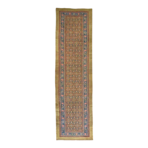 Antique Zabihi Collection Camel Hair Persian Serab Runner