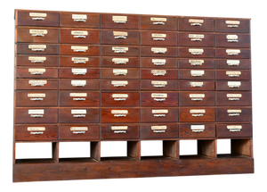 Art Nouveau Ironmongers Drawers, 1890s