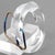Transparent Lucite Plexiglass Bangle Bracelet with Anodized Aluminum Belt Buckle For Sale - Image 13 of 15