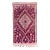 Mid-20th Century Handmade Vintage Purple Tribal Morrocan Wool Rug For Sale