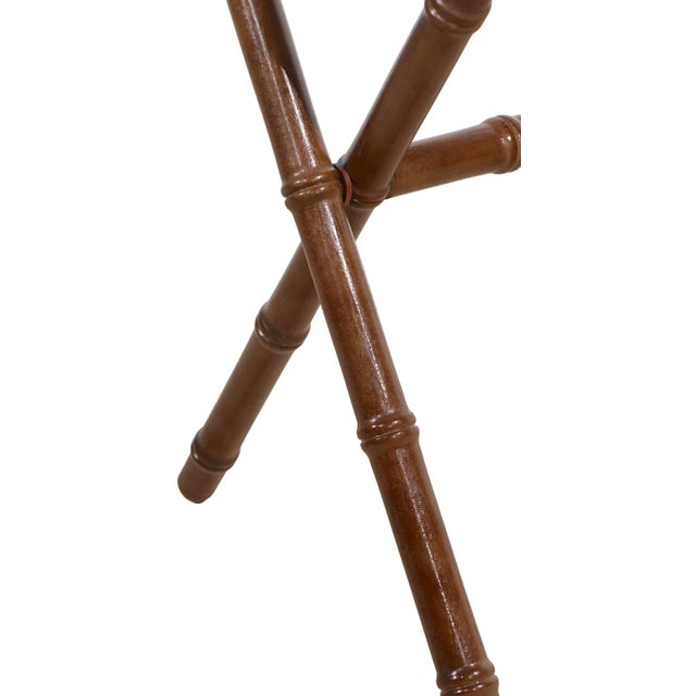 Folding Valet Stand in Bamboo With Strapping Supports For Sale In New York - Image 6 of 10