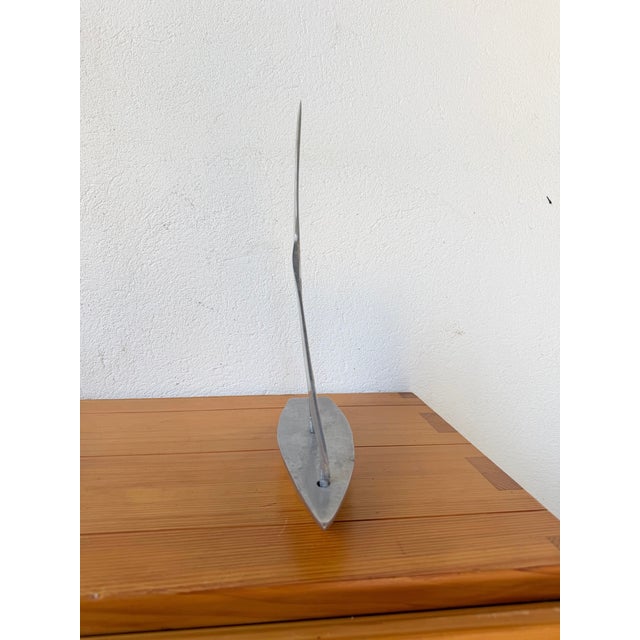 Vintage Polished Aluminum Sailboat, 1970s For Sale - Image 11 of 18