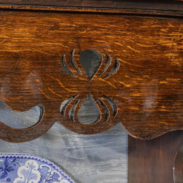 Wood Antique Oak Wall Rack For Sale - Image 7 of 10