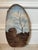 Vintage 1982 Signed Oil Landscape on Natural Wood For Sale - Image 9 of 15